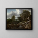 Metsänäkymä - Jacob van Ruisdael — kehystetty taideteos seinällä
