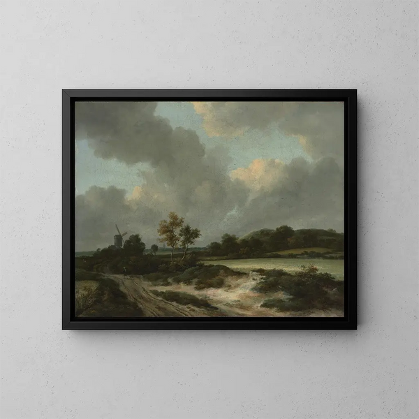 Viljapelto - Jacob van Ruisdael — kehystetty taideteos seinällä
