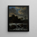 maisemasta vesiputouksen kanssa - Jacob van Ruisdael — kehystetty taideteos seinällä