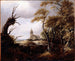 maisemasta kirkolla - Jacob van Ruisdael — näkymä teoksesta