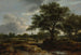 Maisemamaalaus kaukaa kylästä - Jacob van Ruisdael — näkymä teoksesta