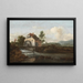 Maisemamaalaus vesimyllyn kanssa - Jacob van Ruisdael — kehystetty taideteos seinällä