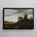 Maisemamaalaus tuulimyllyllä - Jacob van Ruisdael — kehystetty taideteos seinällä