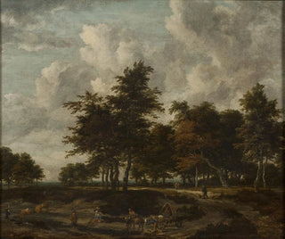 Reitti metsän läpi - Jacob van Ruisdael — näkymä teoksesta