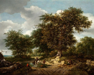 Le grand chêne - Jacob van Ruisdael — näkymä teoksesta
