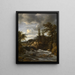 Cascade en Norvège - Jacob van Ruisdael — kehystetty taideteos seinällä