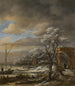 Talvimaisema - Jacob van Ruisdael — näkymä teoksesta