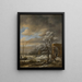 Talvimaisema - Jacob van Ruisdael — kehystetty taideteos seinällä