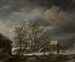 Talvimaisema puiden lumipeitteessä - Jacob van Ruisdael — näkymä teoksesta