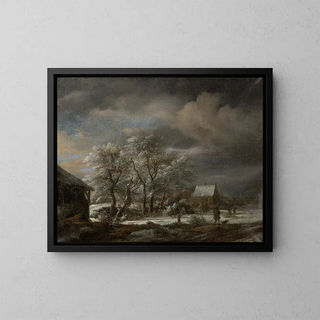Jacob van Ruisdael - Winter Landscape with Snowcovered Trees.webp