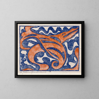 Composition XX - Jacoba van Heemskerck — kehystetty taideteos seinällä