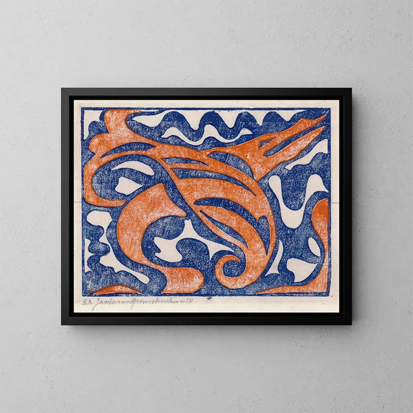 Composition XX - Jacoba van Heemskerck — kehystetty taideteos seinällä