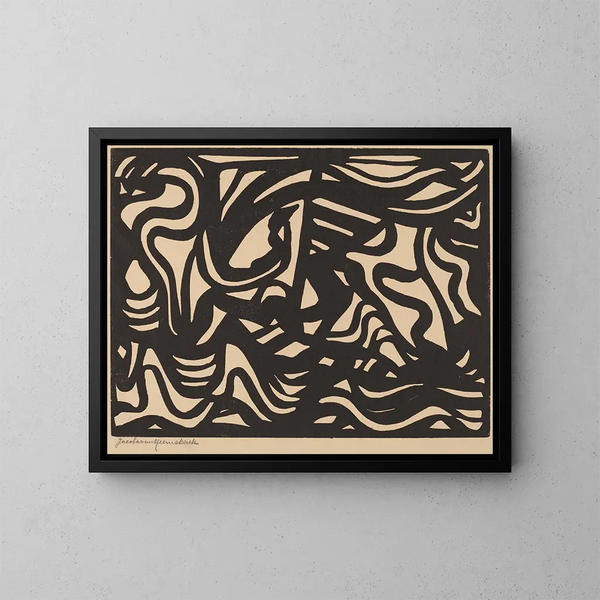 Composition n° 86 - Jacoba van Heemskerck — kehystetty taideteos seinällä