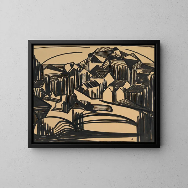 Dessin 16 - Jacoba van Heemskerck — kehystetty taideteos seinällä