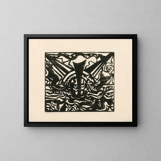 Composition XIX n° 1 - Jacoba van Heemskerck — kehystetty taideteos seinällä