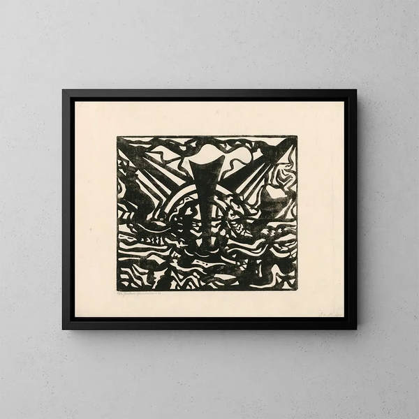 Composition XIX n° 1 - Jacoba van Heemskerck — kehystetty taideteos seinällä