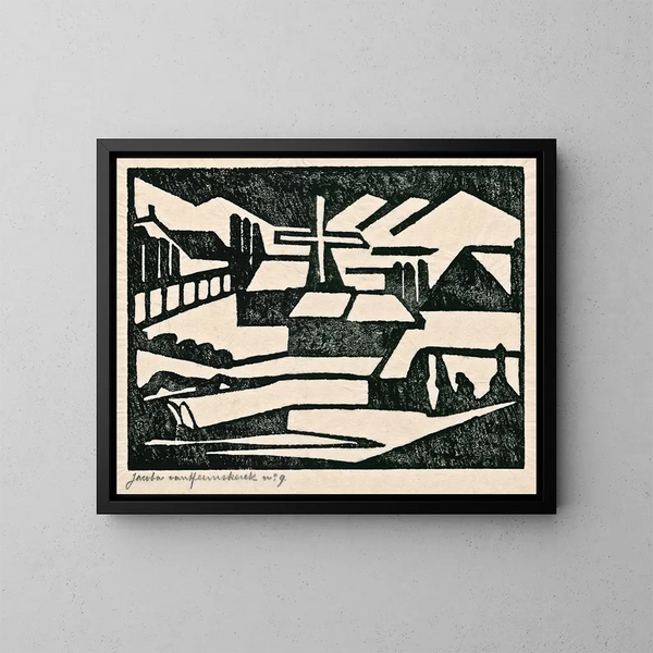 Moulin - Jacoba van Heemskerck — kehystetty taideteos seinällä