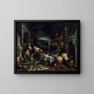 Jacopo Bassano - Christ in the House of Mary Martha and Lazarus.webp