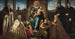 Le Doge Alvise Mocenigo ja hänen perheensä Marian ja Vauvan edessä - Jacopo Tintoretto — näkymä teoksesta