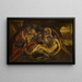 La Lamentation sur le Christ mort - Jacopo Tintoretto — kehystetty taideteos seinällä