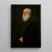 Mies valkoisella parta - Jacopo Tintoretto — kehystetty taideteos seinällä