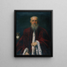 Muotokuva syyttäjä Alessandro Gritti - Jacopo Tintoretto — kehystetty taideteos seinällä