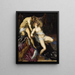 Tarquin ja Lucrèce - Jacopo Tintoretto — kehystetty taideteos seinällä
