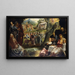 Kultainen vasikka - Jacopo Tintoretto — kehystetty taideteos seinällä