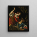Jaël ja Sisera - Jacopo Vignali — kehystetty taideteos seinällä
