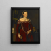 Portrait d'une dame - Jacopo Zucchi — kehystetty taideteos seinällä