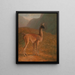Guanaco - Jacques-Laurent Agasse — kehystetty taideteos seinällä