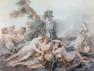 JacquesPhilippe Caresme - Nymphes et Satyres auprs dun terme de Bacchus.webp