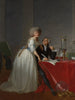 Antoine Laurent Lavoisier 1743-1794 ja Marie Anne Lavoisier Marie Anne Pierrette Paulze 1758-1836 - Jacques Louis David — näkymä teoksesta