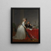 Antoine Laurent Lavoisier 1743-1794 ja Marie Anne Lavoisier Marie Anne Pierrette Paulze 1758-1836 - Jacques Louis David — kehystetty taideteos seinällä