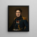 D Comte Henri Amédée Mercure De Turenne D'Aynac - Jacques Louis David — kehystetty taideteos seinällä