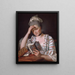 Madame François Buron - Jacques Louis David — kehystetty taideteos seinällä