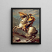 Napoleon ylittämässä Alpit - Jacques Louis David — kehystetty taideteos seinällä