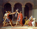 Le Serment des Horaces - Jacques Louis David — näkymä teoksesta