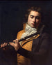 Portrait Of Flutist François Devienne - Jacques Louis David — näkymä teoksesta