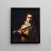 Portrait Of Flutist François Devienne - Jacques Louis David — kehystetty taideteos seinällä