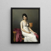 Portrait d'une jeune femme en blanc - Jacques Louis David — kehystetty taideteos seinällä