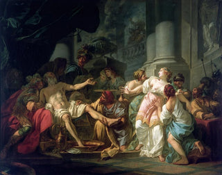 La Mort de Sénèque - Jacques Louis David — näkymä teoksesta