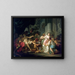 La Mort de Sénèque - Jacques Louis David — kehystetty taideteos seinällä