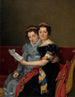 Zénaïde ja Charlotte Bonaparte sisaruksista - Jacques Louis David — näkymä teoksesta