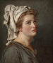 Nuori nainen turbaanissa - Jacques Louis David — näkymä teoksesta