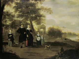 Jacques Muller - The Family of Preacher Reinier Halma in Langerak on the Lek.webp