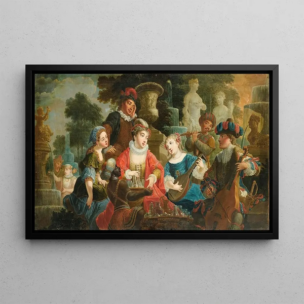 Jacques Vigoureux Duplessis - Concert in a park.webp
