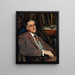 James Joycen 1882-1941 -tekijä - Jacques-Émile Blanche — kehystetty taideteos seinällä