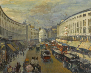 Regent Street Lontoossa - Jacques-Émile Blanche — näkymä teoksesta