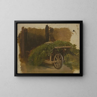 Jakob Becker - Karren mit geschnittenem Gras beladen.webp